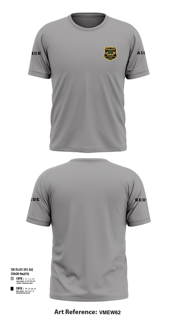 Short Sleeve Performance Shirt, , Police, Teamtime, Team time, sublimation, custom sports apparel, team uniforms, spirit wear, spiritwear, sports uniforms, custom shirts, team store, custom team store, fundraiser sports, apparel fundraiser