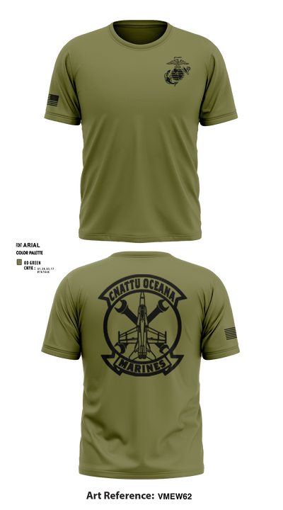 Oceana Marines 61589577 Short Sleeve Performance Shirt - 7