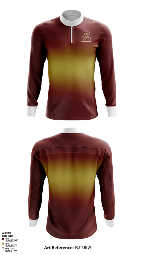Quarter Zip Jacket, Thornton Academy, Spirit Store, Teamtime, Team time, sublimation, custom sports apparel, team uniforms, spirit wear, spiritwear, sports uniforms, custom shirts, team store, custom team store, fundraiser sports, apparel fundraiser