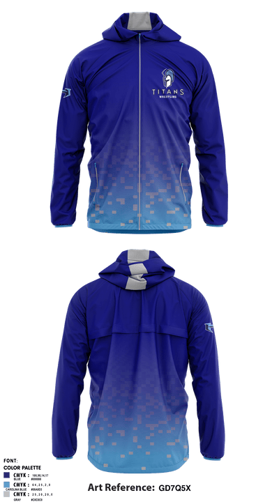 Hopewell High School Wrestling 40250914 Windbreaker - 1