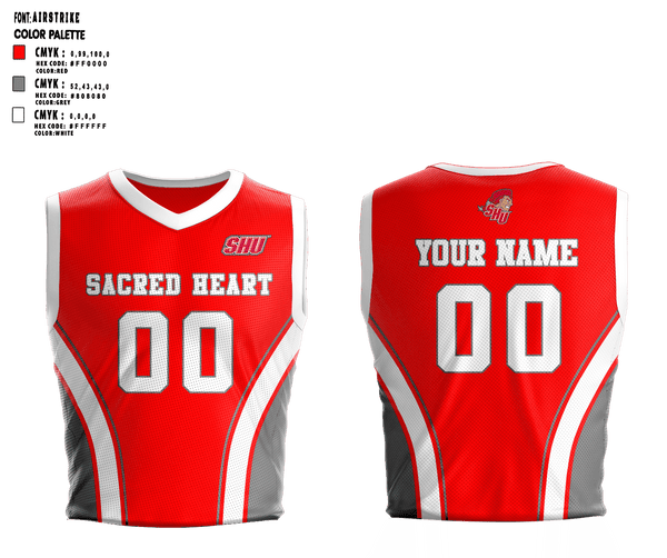 Womens Reversible Basketball Jersey, Sacred Heart University Basketball, Women's Basketball, Teamtime, Team time, sublimation, custom sports apparel, team uniforms, spirit wear, spiritwear, sports uniforms, custom shirts, team store, custom team store, fundraiser sports, apparel fundraiser