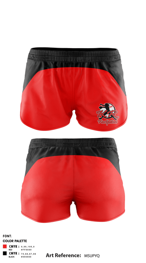 Women's Shorts, KR Fastpitch 9u, Softball, Teamtime, Team time, sublimation, custom sports apparel, team uniforms, spirit wear, spiritwear, sports uniforms, custom shirts, team store, custom team store, fundraiser sports, apparel fundraiser