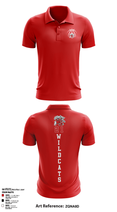 Westerville South Girls Basketball 75140636 Short Sleeve Performance Polo - 5