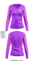XPLS Logistics 57136759 Women's Long Sleeve V-neck Shirt - 1