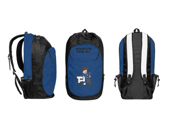 Gear Bag, Redwood High School Golf, Golf, Teamtime, Team time, sublimation, custom sports apparel, team uniforms, spirit wear, spiritwear, sports uniforms, custom shirts, team store, custom team store, fundraiser sports, apparel fundraiser