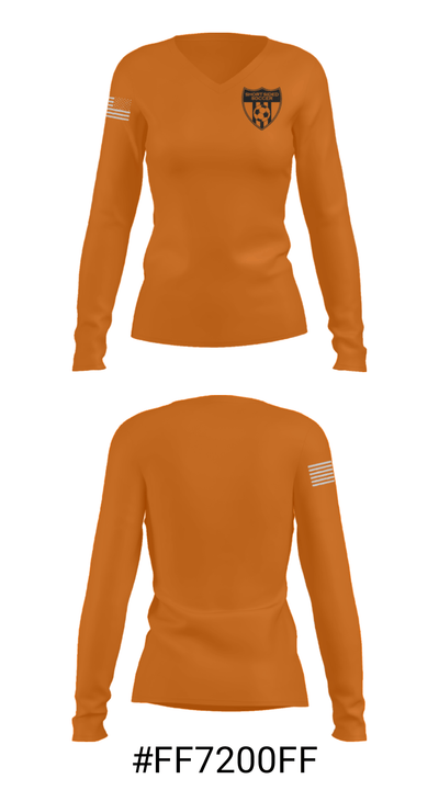 Test SF Logo 16004450 Women's Long Sleeve V-neck Shirt - 23