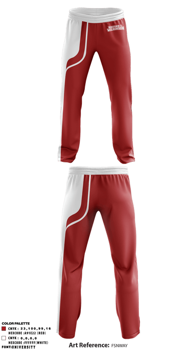 Walter L Wilkinson Middle School Track 48432782 Sweatpants - 1