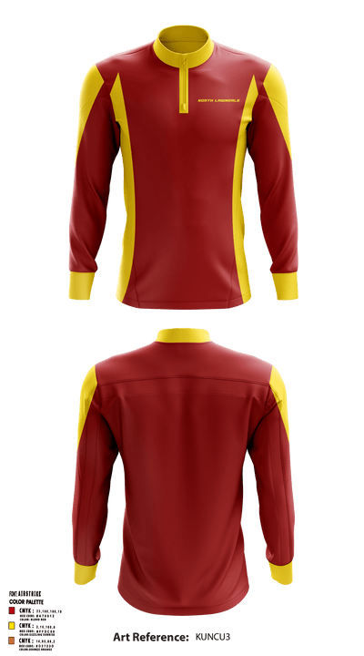 North Lawndale College Prep 87998893 Quarter Zip Jacket - 1