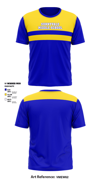 Sunnyvale Middle School 55782531 Short Sleeve Performance Shirt - 1
