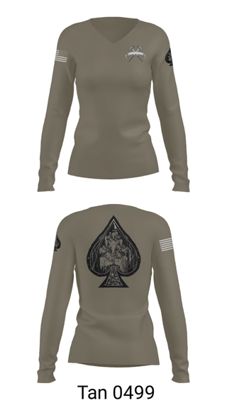 Women's Long Sleeve Vneck Shirt, , Army, Teamtime, Team time, sublimation, custom sports apparel, team uniforms, spirit wear, spiritwear, sports uniforms, custom shirts, team store, custom team store, fundraiser sports, apparel fundraiser
