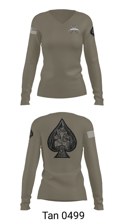 2-14 cav 34196464 Women's Long Sleeve V-neck Shirt - 40