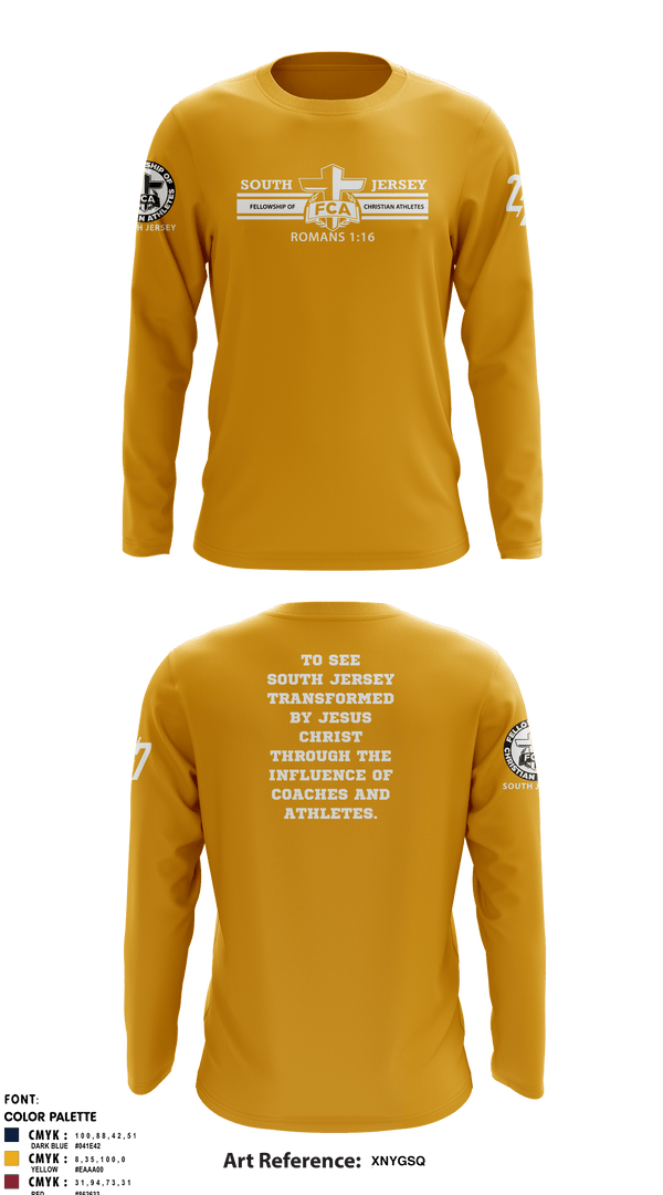 Long Sleeve Performance Shirt, FCA ( Fellowship of Christian Athletes ) South Jersey, Spirit Store, Teamtime, Team time, sublimation, custom sports apparel, team uniforms, spirit wear, spiritwear, sports uniforms, custom shirts, team store, custom team store, fundraiser sports, apparel fundraiser
