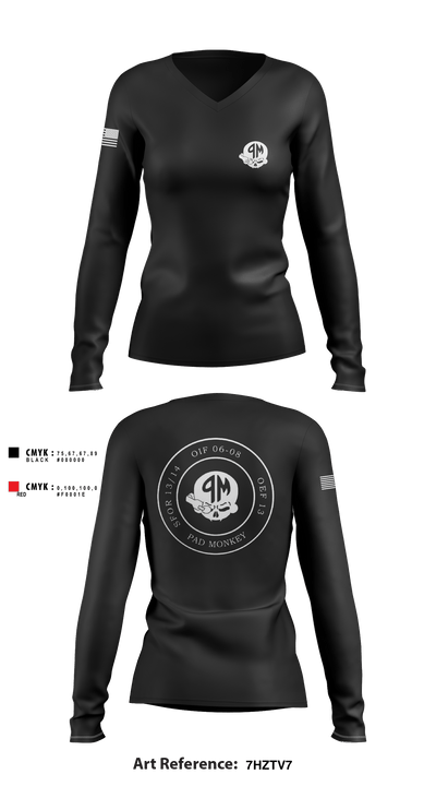 449th 84636550 Women's Long Sleeve V-neck Shirt - 1
