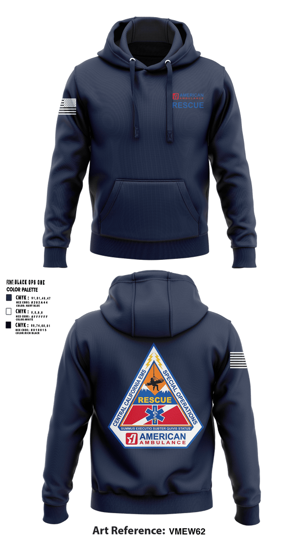 Hoodie, American Ambulance Rescue, , Teamtime, Team time, sublimation, custom sports apparel, team uniforms, spirit wear, spiritwear, sports uniforms, custom shirts, team store, custom team store, fundraiser sports, apparel fundraiser