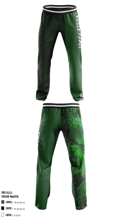 North Central Panthers Volleyball 62579612 Sweatpants - 3 (1)