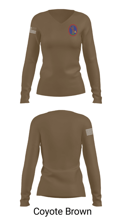 12th AVN BN 38693082 Women's Long Sleeve V-neck Shirt - 15