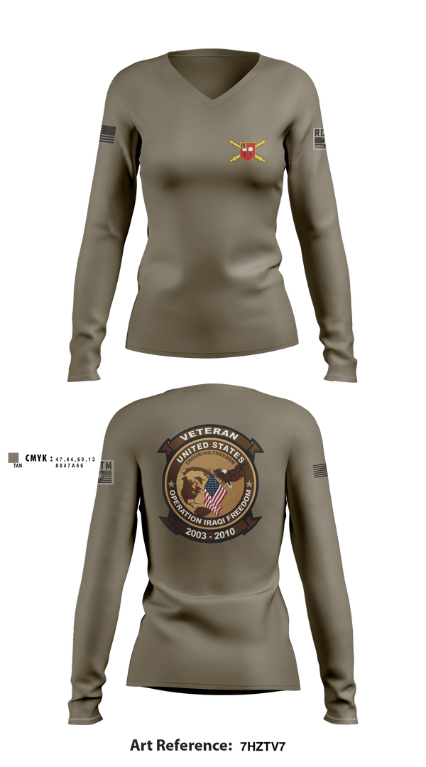 Women's Long Sleeve Vneck Shirt, Spartan 1-9, Army, Teamtime, Team time, sublimation, custom sports apparel, team uniforms, spirit wear, spiritwear, sports uniforms, custom shirts, team store, custom team store, fundraiser sports, apparel fundraiser