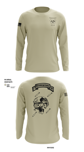 Long Sleeve Performance Shirt, Tyler McCourt     37171288, Army, Teamtime, Team time, sublimation, custom sports apparel, team uniforms, spirit wear, spiritwear, sports uniforms, custom shirts, team store, custom team store, fundraiser sports, apparel fundraiser