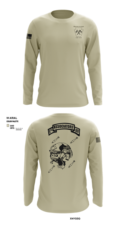 1-111th IN BN ** 38506759 Long Sleeve Performance Shirt - 6