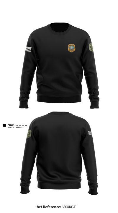Milton Police Department 34508245 Crew Neck Sweatshirt - 1