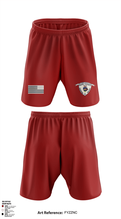 Hayes County Fire Department 32426787 Athletic Shorts With Pockets - 1