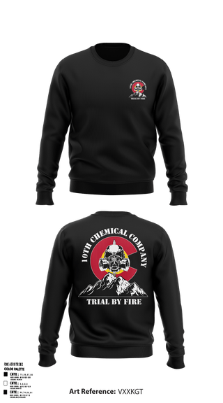 Crew Neck Sweatshirt, 10th Chemical Company, , Teamtime, Team time, sublimation, custom sports apparel, team uniforms, spirit wear, spiritwear, sports uniforms, custom shirts, team store, custom team store, fundraiser sports, apparel fundraiser