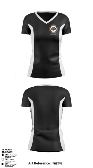Women's Short Sleeve Vneck Shirt, Armorel High School Cheer, Spirit Store, Teamtime, Team time, sublimation, custom sports apparel, team uniforms, spirit wear, spiritwear, sports uniforms, custom shirts, team store, custom team store, fundraiser sports, apparel fundraiser