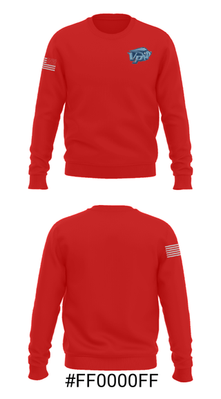 Crew Neck Sweatshirt, Vista Peak Prep Cheer, Cheer, Teamtime, Team time, sublimation, custom sports apparel, team uniforms, spirit wear, spiritwear, sports uniforms, custom shirts, team store, custom team store, fundraiser sports, apparel fundraiser