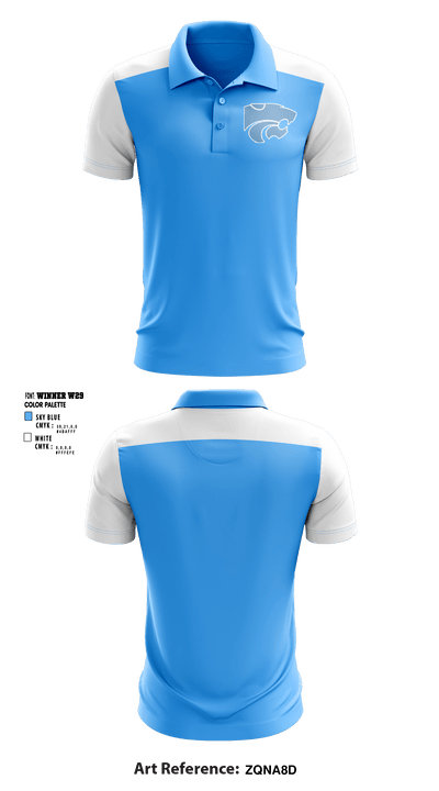 Centreville High School Cheer 39790285 Short Sleeve Performance Polo - 1