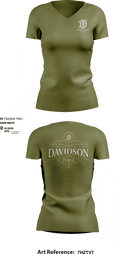 Davidson Forge 39779422 Women's Short Sleeve V-neck Shirt - 2