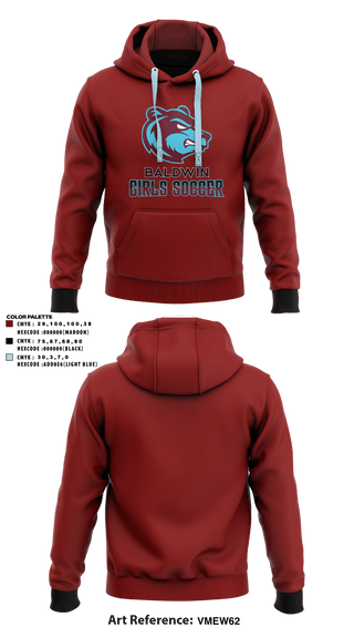 Hoodie, Baldwin High School, Spirit Store, Teamtime, Team time, sublimation, custom sports apparel, team uniforms, spirit wear, spiritwear, sports uniforms, custom shirts, team store, custom team store, fundraiser sports, apparel fundraiser