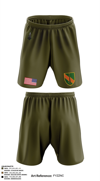A Co, 1st BN, 4SFAB 88998967 Athletic Shorts With Pockets - 49