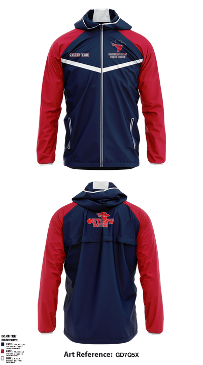 Saugerties Outlaws 20780337 Windbreaker - 7