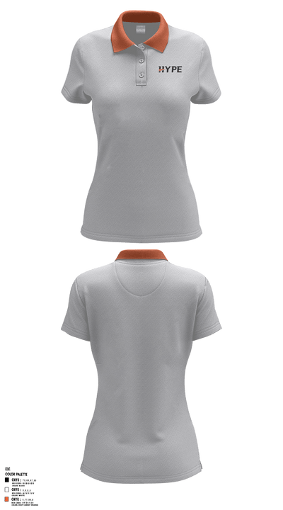 Hype Socks Basketball 37101968 Women's Short Sleeve Performance Polo  - 8