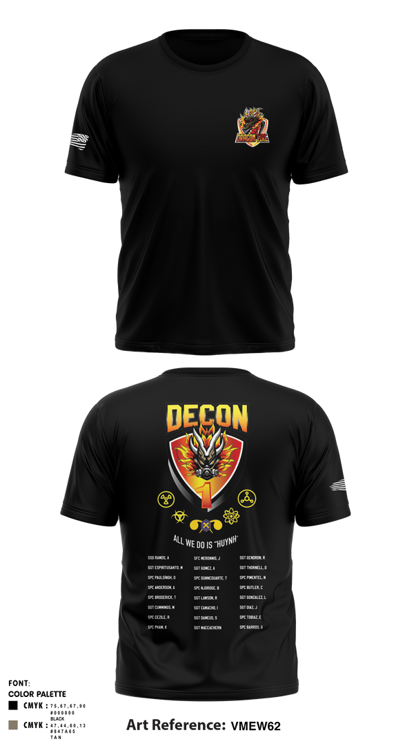 Short Sleeve Performance Shirt, 272 Chemical Company Decon 1, National Guard, Teamtime, Team time, sublimation, custom sports apparel, team uniforms, spirit wear, spiritwear, sports uniforms, custom shirts, team store, custom team store, fundraiser sports, apparel fundraiser
