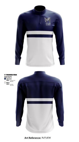 Quarter Zip Jacket, The Hallen School, Spirit Store, Teamtime, Team time, sublimation, custom sports apparel, team uniforms, spirit wear, spiritwear, sports uniforms, custom shirts, team store, custom team store, fundraiser sports, apparel fundraiser