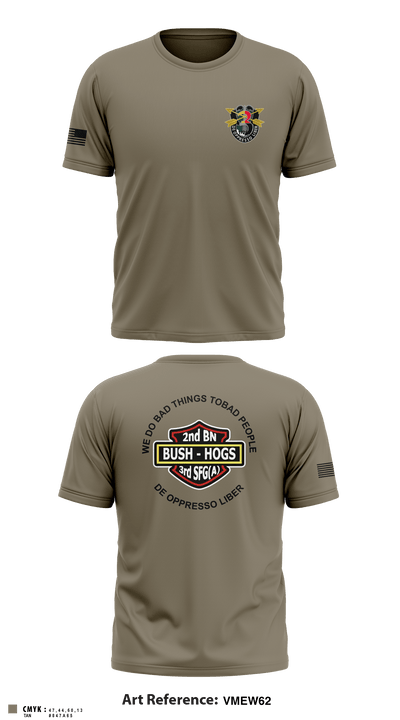 2d Battalion, 3d Special Forces Group 4124054 Short Sleeve Performance Shirt - 5