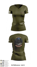 49th A co 1st Platoon REAPERS 78641109 Women's Short Sleeve V-neck Shirt - 3