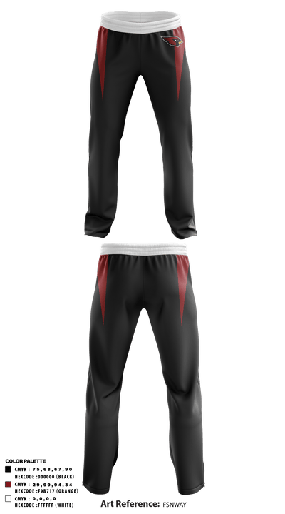 Orchard View High School Basketball 82662103 Sweatpants - 1