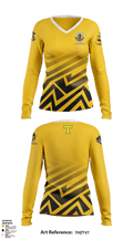 Tuscola High School Basketball 69561203 Women's Long Sleeve V-neck Shirt - 1