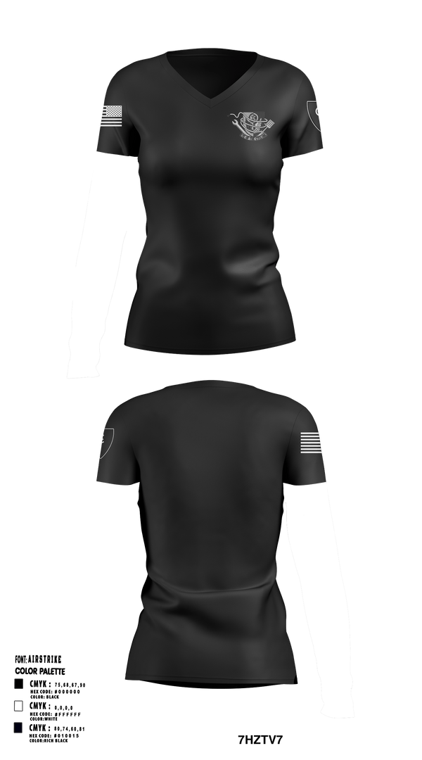Women's Short Sleeve Vneck Shirt, 1438th CTC, National Guard, Teamtime, Team time, sublimation, custom sports apparel, team uniforms, spirit wear, spiritwear, sports uniforms, custom shirts, team store, custom team store, fundraiser sports, apparel fundraiser