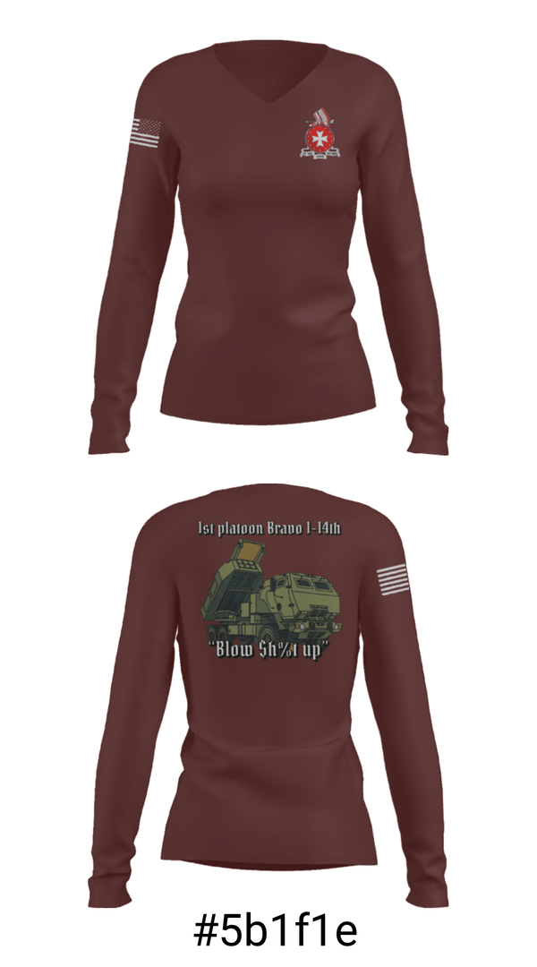 Women's Long Sleeve Vneck Shirt, , Army, Teamtime, Team time, sublimation, custom sports apparel, team uniforms, spirit wear, spiritwear, sports uniforms, custom shirts, team store, custom team store, fundraiser sports, apparel fundraiser