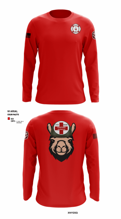 Alpha Company, WBAMC 94187438 Long Sleeve Performance Shirt - 11