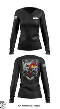 4-4 Attack Battalion 63788655 Women's Long Sleeve V-neck Shirt - 4