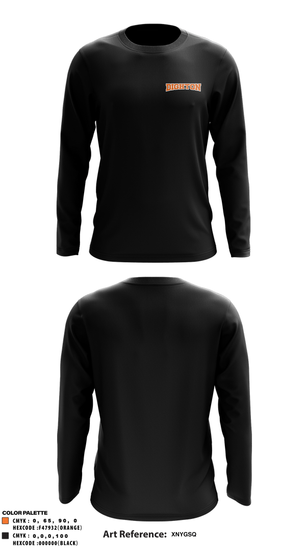 Long Sleeve Performance Shirt, Dighton High School, Spirit Store, Teamtime, Team time, sublimation, custom sports apparel, team uniforms, spirit wear, spiritwear, sports uniforms, custom shirts, team store, custom team store, fundraiser sports, apparel fundraiser