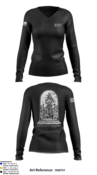 Women's Long Sleeve Vneck Shirt, , Army, Teamtime, Team time, sublimation, custom sports apparel, team uniforms, spirit wear, spiritwear, sports uniforms, custom shirts, team store, custom team store, fundraiser sports, apparel fundraiser
