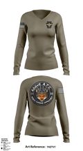 Fox company 2/104th avn 96762502 Women's Long Sleeve V-neck Shirt - 6