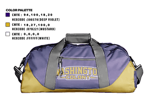 Duffle Bag, Washington Colony Middle School, Spirit Store, Teamtime, Team time, sublimation, custom sports apparel, team uniforms, spirit wear, spiritwear, sports uniforms, custom shirts, team store, custom team store, fundraiser sports, apparel fundraiser