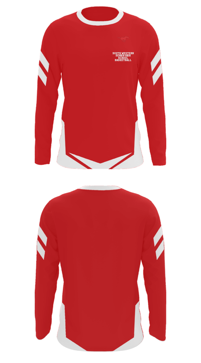 South Western Senior High School Basketball 87803106 Long Sleeve Performance Shirt - 35