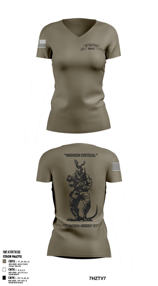 Women's Short Sleeve Vneck Shirt, , Army, Teamtime, Team time, sublimation, custom sports apparel, team uniforms, spirit wear, spiritwear, sports uniforms, custom shirts, team store, custom team store, fundraiser sports, apparel fundraiser